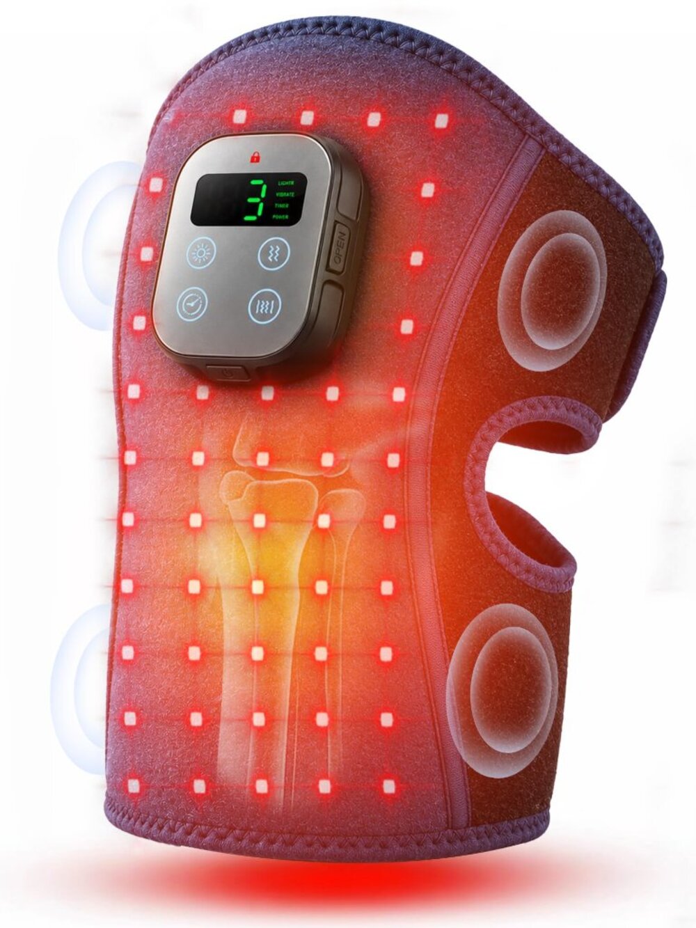 NEW Cordless Knee with Heat and 4 Motors Deep Kneading 660